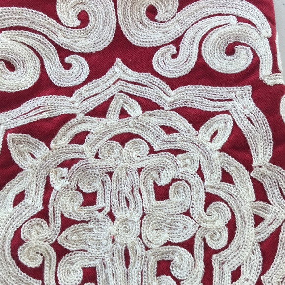 Pottery barn embroidered medallion stocking - Picture 2 of 5